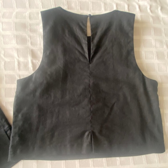 Banana Republic Linen Tank & Skirt set Black NEW - Picture 3 of 15
